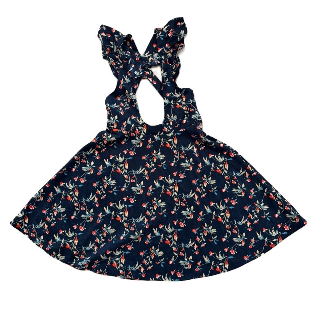 Joyfolie Mia Joy Floral Jumper Dress in Corduroy Girls Size 14